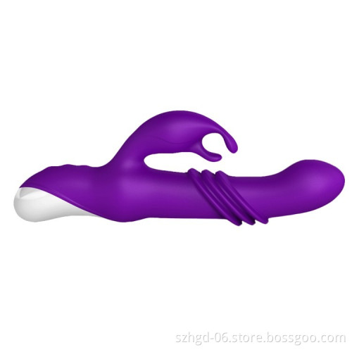 Rechargeable woman sex toy clitoris vagina vibrating double motor wand massager